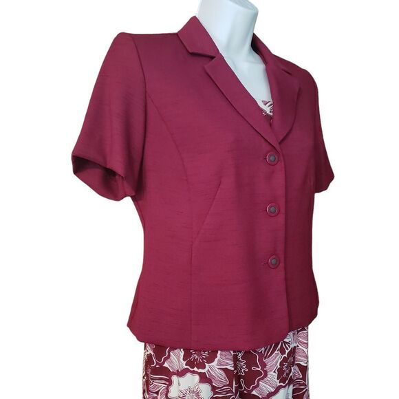 Danny & Nicole Midi 2 Pc Jacket Dress Short Sleeves - Picture 2 of 12